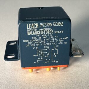 LEACH KDA-E4E Aircraft Relay | KDAE4E | 25A | NSN 5945-01-611-5911 | Tested Used